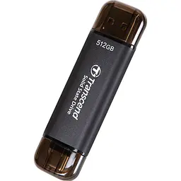 Зовнішній SSD накопичувач Transcend ESD310C 512GB Black (TS512GESD310C) [131750] - мініатюра 2