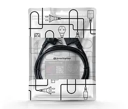 Кабель живлення ArmorStandart CEE 7/7 - С13 кутовий 1.8м black (ARM73124) - мініатюра 3