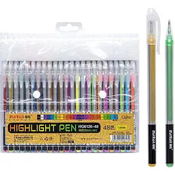 Набір гелевих ручок "Highlight Pen" Bambi HG6120-48, 48 кольорів - мініатюра 2