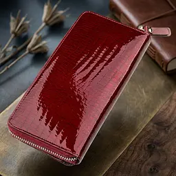 Гаманець жіночий ST Leather 18434 (S7001A) на блискавці бордовий - мініатюра 3