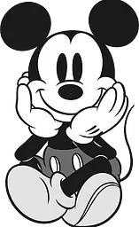 Комплект постільної білизни TAC Disney Mickey Colour Face Полуторний Різнокольоровий 000229592 - мініатюра 2