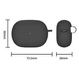 Чохол для навушників BeCover Silicon для Xiaomi Redmi Buds 4 Pro Black (708609) - мініатюра 2