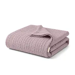 Плед-покривало Cosas Knitted Braid Floral косичка 160х230 см (Blanket_24Floral_KnittedBraid_160x230)