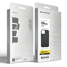 Чохол ArmorStandart LikeCarbon MagCase для Apple iPhone 15 Black - мініатюра 5
