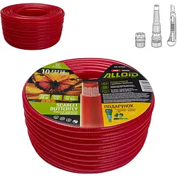 Шланг армований 3-х шаровий Alloid Building Tools Scarlet Butterfly 1/2" 30 м  (WH-67669) - мініатюра 6