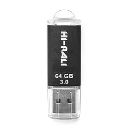 Флеш-накопичувач USB 64Gb Rocket, Black, USB 3.0 (HI-64GB3VCBK) Hi-Rali teh0029127