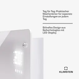 Конвекційний обігрівач Klarstein Bornholm Smart 1250 або 2500 Вт (10045429) - мініатюра 3