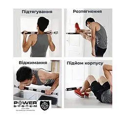 Турнік розсувний Power System PS-4076 Door Gym Bar (PS_4076) - мініатюра 6