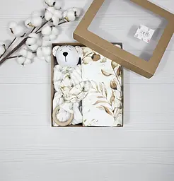 Пелюшка з комфортером A.L.Babybox Шепіт листя молочний (NA 24321173)
