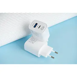 Зарядний пристрій Make 45 W PD + QC White - мініатюра 5