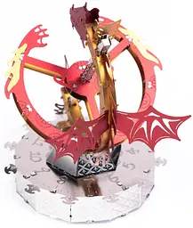 Коллекцiйна модель Metal Time Sun Chaser Dragon Stand Clock MT025 - мініатюра 2