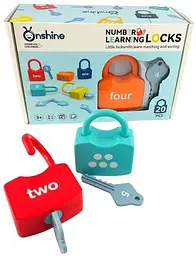 Набір замки з цифрами TNWX-7925 Різнокольоровий shop (6910010279256)