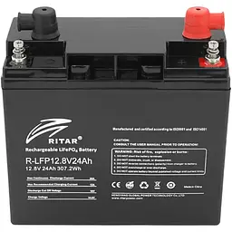 Акумулятор Ritar LiFePO4 12V (12.8V/24Ah/307.2Wh) (R-LFP 12.8V 24Ah) [168176] - мініатюра 2