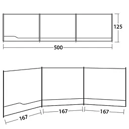 Тент пляжний Outwell Windscreen Grey (111161) - мініатюра 2