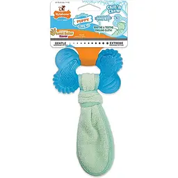 Nylabone Puppy Chew Freezer Bone охолоджуюча жувальна іграшка для цуценят до 11 кг смак арахісового масла