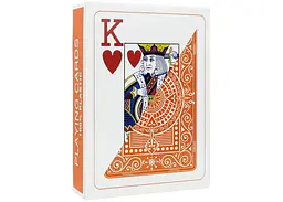 Карти гральні Modiano Texas Poker 100% Plastic 2 Jumbo Index (red) (PC_MPC100JR) - мініатюра 2