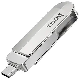 Флеш-накопичувач Hoco UD10 Metal Flash 2in1 USB 3.0/Type-C - 32GB Gray - мініатюра 3