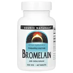 Бромелайн Bromelain 500 mg 60 таблеток Source Naturals vit0006452