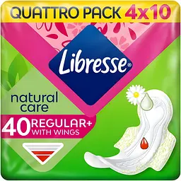 Прокладки гігієнічні Libresse Natural Care Regular 40 шт.