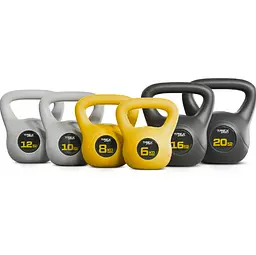 Гиря вінілова 16кг Trex Sport TX-016CKB чорний - мініатюра 3