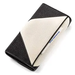 Гаманець жіночий STINGRAY LEATHER 18103 з натуральної шкіри морського ската чорний - мініатюра 6