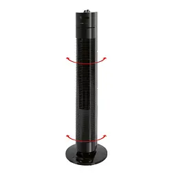Колонний підлоговий вентилятор Clatronic TVL 3370 Black, безшумний, кімнатний, із таймером та автоповоротом, чорний - мініатюра 5