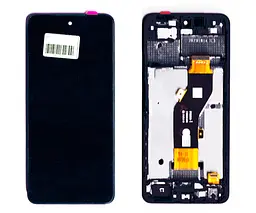 Дисплей Infinix Smart 8 X6525 чорний + рамка