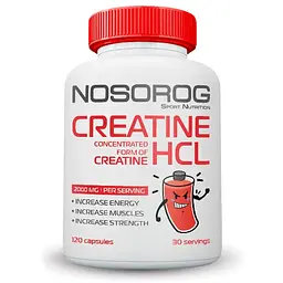 Креатин Nosorog Creatine Hydrochloride, 120 капсул