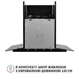 Витяжка декоративна зі склом Perfelli GRASSI 6PWB NERO - мініатюра 9