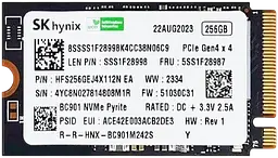 SSD M.2 Накопичувач SK hynix 256GB (HFS256GEJ4X164N)