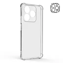 Прозрачный чехол для Realme C63 4G с защитой камеры и усиленными бортами, тонкий, силиконовый, бесцветный, ударопрочный, противоударный бампер с закрытой камерой, ArmorStandart (ARM78475) - мініатюра 2