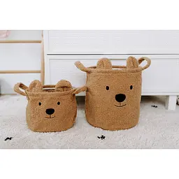 Набір корзин для іграшок Childhome Teddy коричневий 3 шт. (CCBTBSET) - мініатюра 4