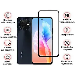 Захисне скло BeCover для Oscal Tiger 12 Black (711579) - мініатюра 3