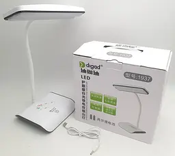 Настільна лампа Digad 1937 сенсорна + 2х18650 + USB +3 режими (плавне регулювання) - мініатюра 4