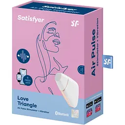 Вакуумний кліторальний стимулятор Satisfyer Love Triangle White - мініатюра 7