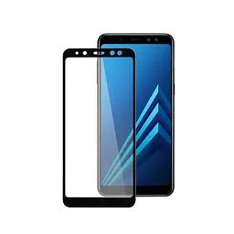 Скло захисне PowerPlant Full screen Samsung Galaxy A8+ (2018), Black (GL605439) - мініатюра 1