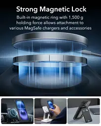 Чохол із склом ESR Classic Pro Case (HaloLock) Set Frosted Black для iPhone 16 (1A7760104) - мініатюра 3