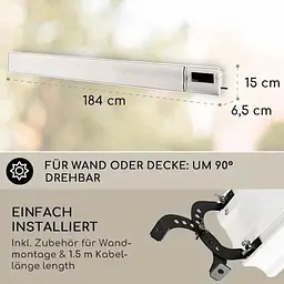 Обігрівач інфрачервоний blumfeldt Blumfeldt Cosmic Beam Plus XXL (10033699) - мініатюра 2