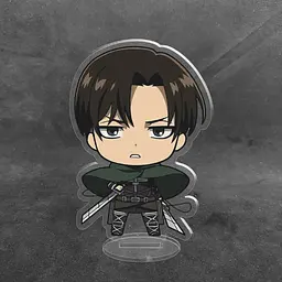 Акрилова колекційна фігурка Чібі Chibi Атака титанів Леві Аккерман 10 см - мініатюра 2