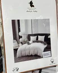 Постільна білизна L&M Home Textiles двоспальне з вареної бавовни не вимагає прасування 100% бавовна 180х220см Молочний - мініатюра 2