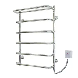 Електрична рушникосушарка Kosser Скоба с полкой 700x500/6 ER рег. ДСп04ЕR, Хром, Праве