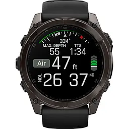 Смарт-годинник Garmin Fenix 8 AMOLED Sapphire 51mm Carbon Gray DLC Titanium with Black/Pebble Gray Silicone Band (010-02905-20/21/63) [115087] - мініатюра 10