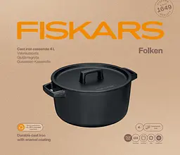 Каструля чавунна Fiskars Folken 4 л (1075698) - мініатюра 5