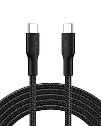 Кабель Belkin USB-C > USB-C заряджання/синхронізації 3м, 240Вт, Type-C, плетений, чорний teh0013680 - мініатюра 2