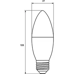 Світлодіодна лампа Eurolamp LED ECO "P" 10W E14 3000K (LED-CL-10143(P) - мініатюра 3