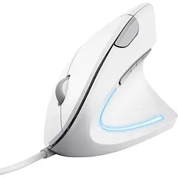 Trust Миша Verto Ergonomic, USB-A, Білий