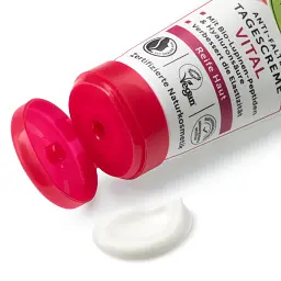 Вітамінний щоденний крем Alverde Naturkosmetik для шкіри з органічними пептидами люпину 50 мл - мініатюра 4