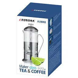 Заварник френч-прес Aurora AU 8002 0.6л - мініатюра 6