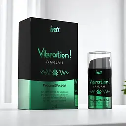Рідкий вібратор Intt Vibration Ganjah 15 мл ефект вібрації до 30 хвилин - мініатюра 2