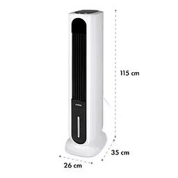 Мобільний кондиціонер вентилятор Klarstein Polar Tower Smart 4 -in-1 (10035830) - мініатюра 7